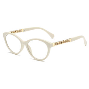 RTS 2025 Trending Fashion Custom Anti-Blue Light PC Frame Cat Eye Gafas de lectura para hombres y mujeres - Product Image 5