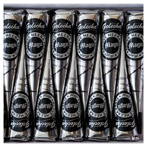 Henné noir de qualité supérieure en tubes, pointe de précision, pâte à écoulement libre, certifié FDA, pour l'art corporel et le design Mehndi - Product Image 1