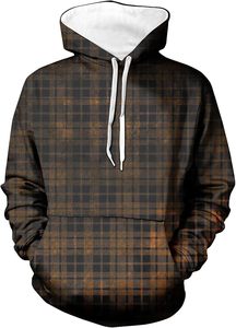 Manteau à capuche en coton 100% pour hommes avec imprimé polaire chaud pull décontracté grande taille avec poche doublée - Product Image 3