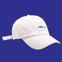 Casquette de baseball 6 panneaux en toile perforée, imperméable, avec logo en patch de caoutchouc découpé au laser sur mesure, style sport et mode courante