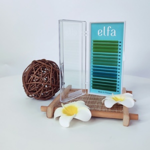 ขนตาปลอม ELFA สีสันสดใส ทำมือจากเส้นใย HY LON ให้ความหนาเต็มพิกัด นุ่มเป็นธรรมชาติ รุ่น EF3 บรรจุภัณฑ์แบบกำหนดเองได้ - Product Image 2