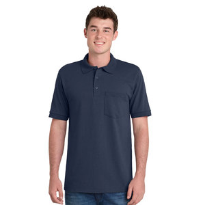 Men's and Big Black Interlock Polo <b>Shirt</b> with Short Sleeves Short-Sleeve Polo <b>Shirts</b> - Product Image 3