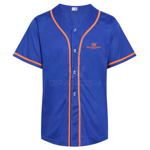 Maillot de baseball de conception unique fabriqué en usine maillots de baseball imprimés de logo personnalisé pour unisexe fabriqué au Pakistan - Product Image 1