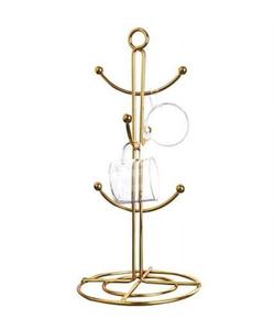 Heavy Duty Wrought Iron Mug Holder With Strong Hooks Ideal For Displaying And Organizing Multiple <b>Coffee</b> Cups - Product Image 2