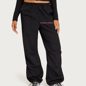 Venta caliente por encargo ropa casual pantalones de chándal apilados 100% Nylon a prueba de viento e impermeable ligero transpirable Jogger para mujeres - Product Image 1