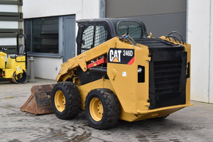 used Skid steer loader Caterpillar 246D Diesel 2014 <b>wheel</b> loader new condition - Product Image 3