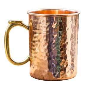 Tasse en cuivre pur de vente chaude avec tasse d'eau et de jus de qualité supérieure polonaise mate articles utilitaires de verres - Product Image 2