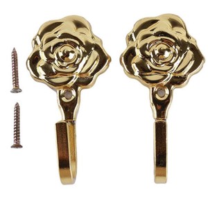 Rose <b>silver</b> & gold curtain <b>tie</b> <b>back</b> holdback wall window curtain holder home accessories living room bedroom hotel hardware 2023 - Product Image 4