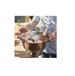 Enfriador de vino blanco de cobre de alta calidad, con tapa de cobre y mango para pulido brillante hecho a mano - Product Image 1