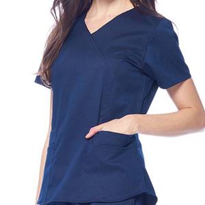 Conjuntos de uniformes médicos de manga corta para mujer, conjuntos de uniformes médicos de manga corta, uniformes de Hospital de Color azul marino, 2025 - Product Image 5