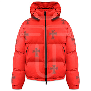 Chaqueta de Plumón Negra para Hombre, Hecha a Medida, de Alta Calidad, con Mangas Desmontables y Capucha - Product Image 1