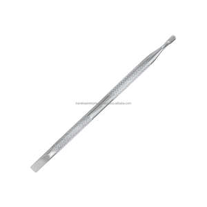 Empujador de Cutículas Reutilizable de Acero con Alto Contenido de Carbono, Pulido Espejo, Doble Extremo, para Manicura y Pedicura, Limpieza de Uñas y Eliminación de Piel Muerta - Product Image 1