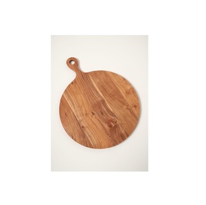 Tabla de cortar de madera de acacia natural hecha a mano más vendida con mango Tabla de cortar de verduras barata para Cocina - Product Image 6