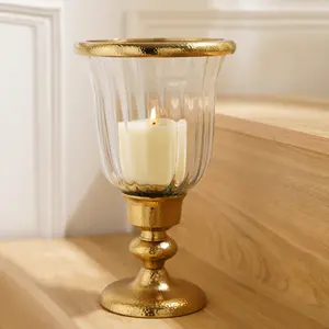 Verre clair avec support en métal-Moyen - Product Image 2