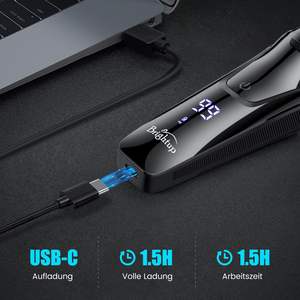 Rasoir Électrique Rechargeable pour Hommes, Étanche IPX7, Utilisation Humide et Sèche, Tondeuse à Barbe, Écran LED, Boîte de Rangement de Voyage avec Verrouillage - Product Image 5