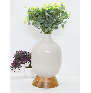Fancy Ivory Powder Coated Premium Quality Flower <b>Vase</b> <b>Vintage</b> Classic Designer Home Wedding Decorative Best Selling Flower <b>Vase</b> - Product Image 1