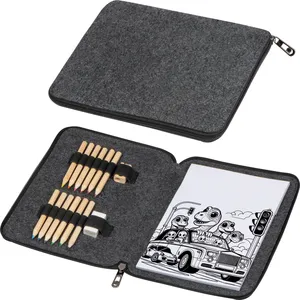 Set di Matite Colorate Personalizzate Fritz, Gadget Personalizzati per Arte e Creatività - Product Image 1