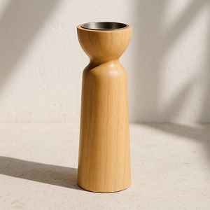 Portavelas de Madera Minimalista Moderno - Marca Privada para Marcas de Decoración del Hogar, único, frasco para velas - Product Image 1