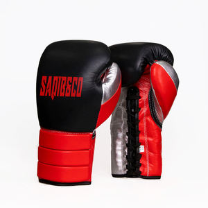 Gants de boxe à lacets rouges, gants d'entraînement à lacets de haute qualité, gants de sparring et gants de boxe pour entraîneurs - Product Image 1