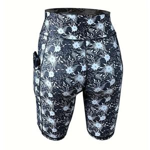 Women's High <b>Waist</b> Tummy Control Biker Shorts Custom Fitness Wear Lightweight Breathable Gym Shorts <b>with</b> Logo Wholesale - Product Image 3