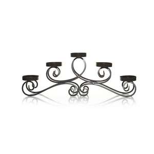 เชิงเทียนโลหะบรอนซ์ทำด้วยมือที่มีเส้นโค้งหรูหรารายละเอียดอายุและศิลปะสำหรับการตกแต่งบ้านหรืองานที่หรูหรา - Product Image 6