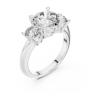 แหวนเพชรทรงกลมทองคำ 14K สำหรับผู้หญิง |   3.5 กะรัต |   หรูหรา ได้รับการรับรองจาก IGI |   ชุดลำลองสำหรับใส่ทุกวัน |   เพชรที่เพิ่งเพาะเลี้ยง - Product Image 6