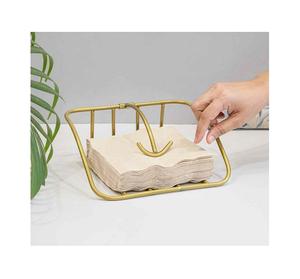 บนโต๊ะอาหารผู้ถือกระดาษทิชชูโลหะสําเร็จรูปใช้สําหรับตกแต่งบ้านบ้านและโรงแรมผู้ถือกระดาษทิชชู - Product Image 2