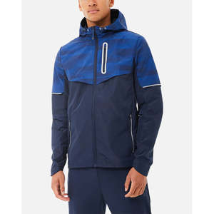 Chaqueta universitaria con mangas de cuero de contraste y chaqueta bomber de béisbol de cuerpo de mezcla de lana ropa de calle casual - Product Image 1