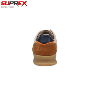 Suprex Enterprises Tan Gum Dover Sneakers Confortables Antidérapantes Haute Qualité Tige en Cuir Véritable Imprimé Léopard Personnalisées - Product Image 6