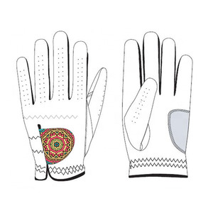 Couleurs personnalisées 100% cuir Logo personnalisé gant de golf hommes gaucher durable Cabretta gants de golf en cuir - Product Image 6