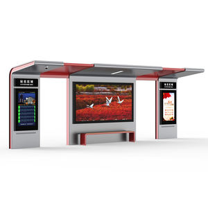 대기 벤치가있는 도시 거리 금속 에어컨 버스 쉘터 맞춤형 에어컨 버스 쉘터 - Product Image 4