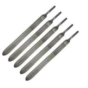 Vente en gros de scalpel à prix réduit No 3 et 4 lames en acier inoxydable de qualité supérieure Services OEM Manche de scalpel certifié STML - Product Image 5