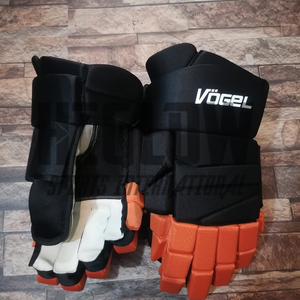 ถุงมือฮอกกี้น้ำแข็งระดับมืออาชีพ HI-GLOW SPORTS INTERNATIONAL ทำจากหนังและคาร์บอนไฟเบอร์ ปิดด้วยกระดุมแบบ Snap ออกแบบตามหลักสรีรศาสตร์ ทนทาน ระบายอากาศได้ดี - Product Image 6