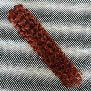 ต่อผมแท้แบบใหม่ Remy Jerry Curly Hair Extensions 3B # ทองแดง 350 เส้น ความยาวยืดได้ 8-28 นิ้ว - Product Image 5