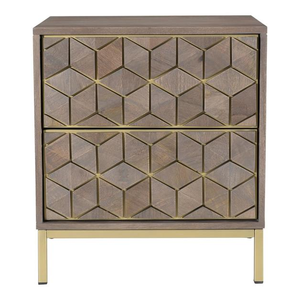 Table de chevet de style minimaliste moderne en couleur naturelle pour meubles de chambre à coucher pour maison ou hôtel - Product Image 3