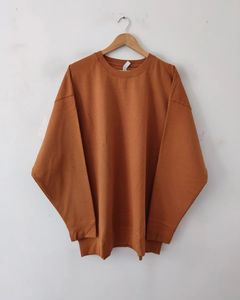 Sweat-shirt unisexe en molleton de coton 100% de qualité supérieure, broderie personnalisée, impression numérique, strass, écologique, pour l'hiver - Product Image 3