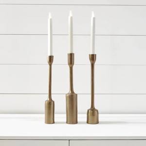 Garden Inge Taper <b>Holders</b> set of three <b>brass</b> candle <b>holders</b> for taper candles long metal <b>candlesticks</b> decorative candle stand - Product Image 4