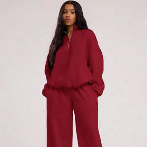 Ensemble de survêtement décontracté pour femmes, style streetwear, pour l'entraînement, le fitness et le confort au quotidien - Product Image 1