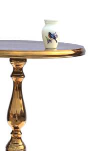 Premium Quality Cast Aluminum <b>Side</b> <b>Table</b> with Decorative Base for Porch Poolside or Patio with Custom Packaging - Product Image 3