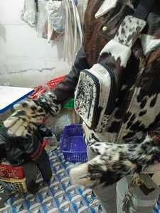 Guantes de Piel de Vaca Negra Personalizados con Lana de Angora, Guantes Cálidos de Piel para Mujer, Niñas, Deportes al Aire Libre, Guantes de Piel de Vaca - Product Image 2