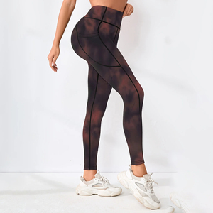 Leggings de Yoga Elásticos de Cintura Alta para Mujer al por Mayor, Pantalones de Entrenamiento Sin Costuras, Leggings Deportivos Ajustados para Gimnasio y Fitness - Product Image 3