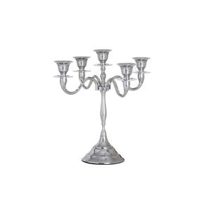 Gold metal <b>candelabra</b> for home interior decor with royal finish and beautiful detailing for elegant candlelight setup - Product Image 4