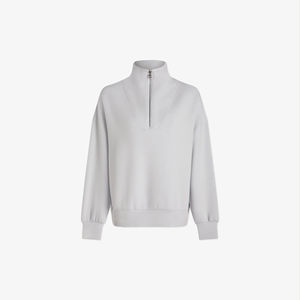 Sudaderas Largas de Mujer con Cuello Alto y Media Cremallera, Bordado Personalizado de Alta Calidad, para Invierno, Ropa Urbana, Precios Bajos de Fábrica - Product Image 6