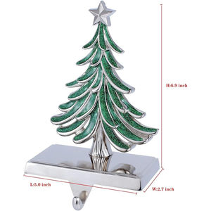 Modern Decorative <b>Stocking</b> Holder Hanger Made of Metal Stock Holder for Top Selling <b>Christmas</b> Decor Stock Hooks - Product Image 4