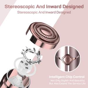 Mini rasoir électrique rechargeable à lame unique, épilateur facial indolore pour femmes, pour l'épilation des lèvres et du menton - Product Image 5