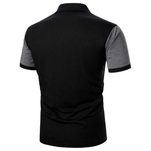 Polo de hombre de talla grande de algodón de fabricante OEM Polo de manga corta de secado rápido cuello vuelto Polo de hombre logotipo personalizado - Product Image 2