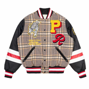 Vestes de baseball de style streetwear pour hommes, patchs personnalisés, broderie personnalisée en gros - Product Image 6