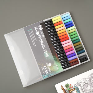 Spidol Mewarnai Artist Fine & Brush Pen untuk Buku Dewasa, Kartu, Menggambar, Perlengkapan Kerajinan, Perlengkapan Kantor Guru - Product Image 6