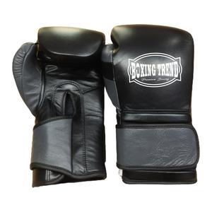 2022 gants de boxe en cuir véritable de vachette de conception personnalisée professionnelle 12oz pour l'entraînement au grappin et au sparring bon marché - Product Image 1