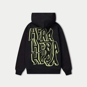 เสื้อฮู้ดสวมหัวผ้าฝ้าย100% มีฮู้ดพิมพ์โลโก้ DTG โอเวอร์ไซส์เสื้อมีฮู้ดผ้าฟลีซเปล่าใช้ได้ทั้งชายและหญิง - Product Image 2